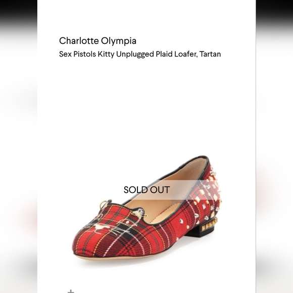New! Charlotte Olympia sex and pistols cat flat shoes - Picture 11 of 11